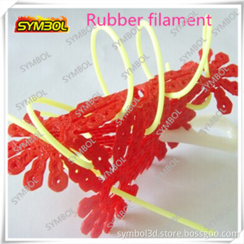3d rubber filament flexible filament special filament